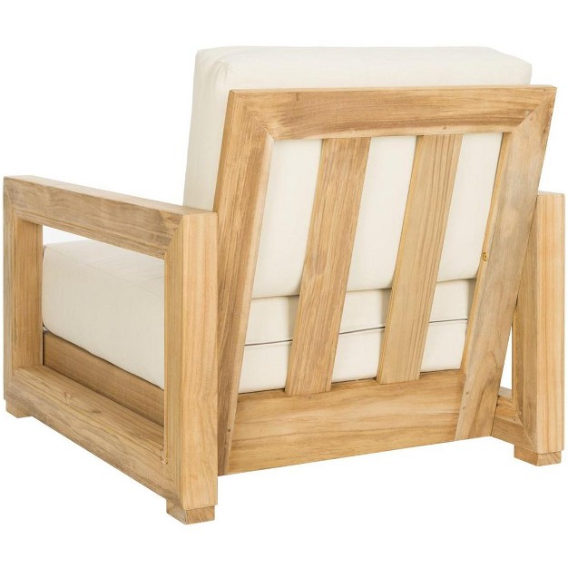 Montford Teak Armchair Natural Teak beige Safavieh