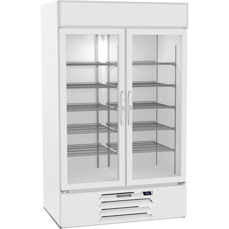 Beverage-Air MMR44HC-1-W Reach-In Refrigerated Merchandiser， White， 40.2 cu. ft.