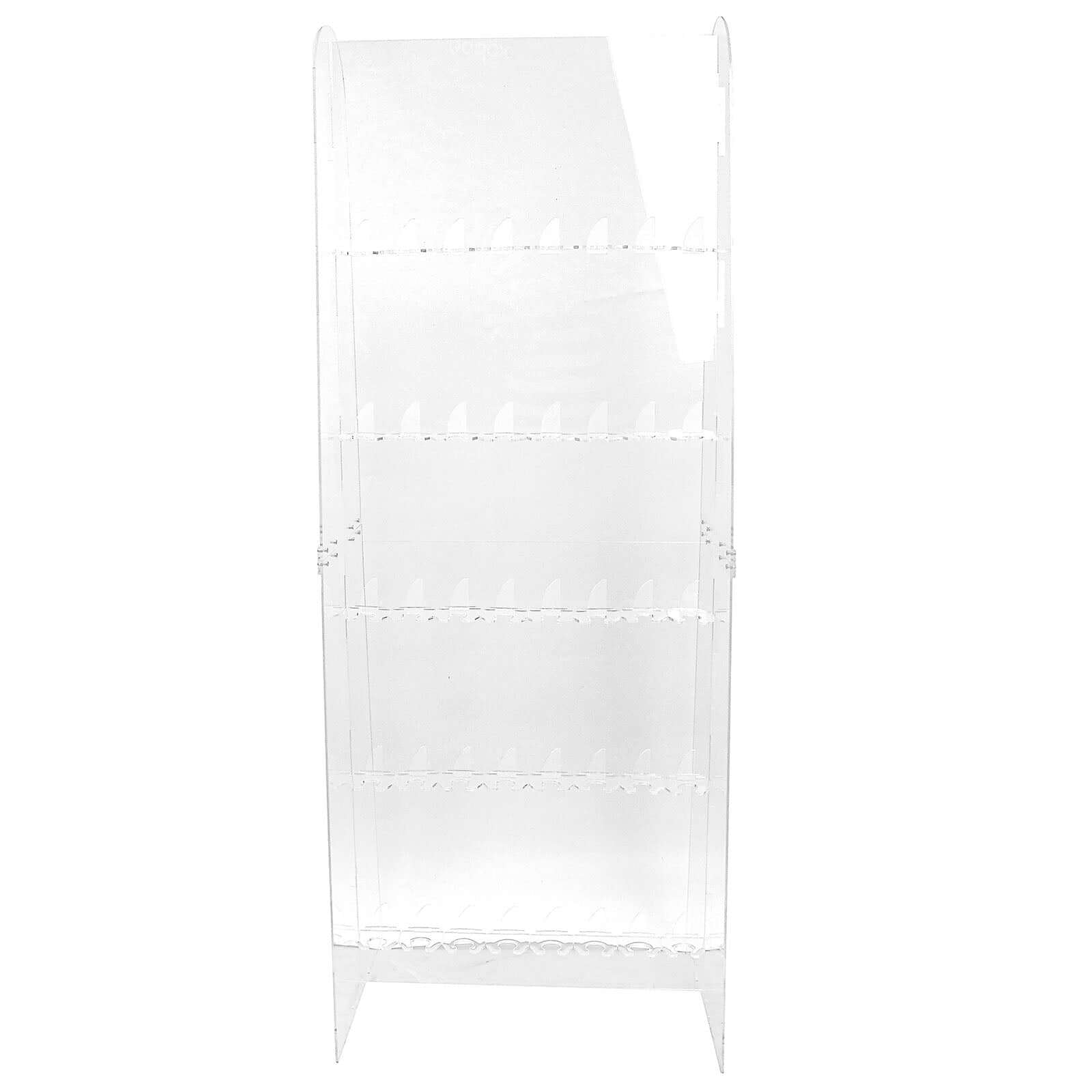 Clear Acrylic 5-Tier Wine Glass Stemware Rack, 40 Champagne Flute Holder Wall Stand 5ft