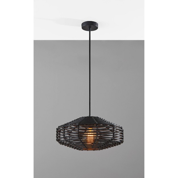 Kingston Pendant Ceiling Light Black Adesso