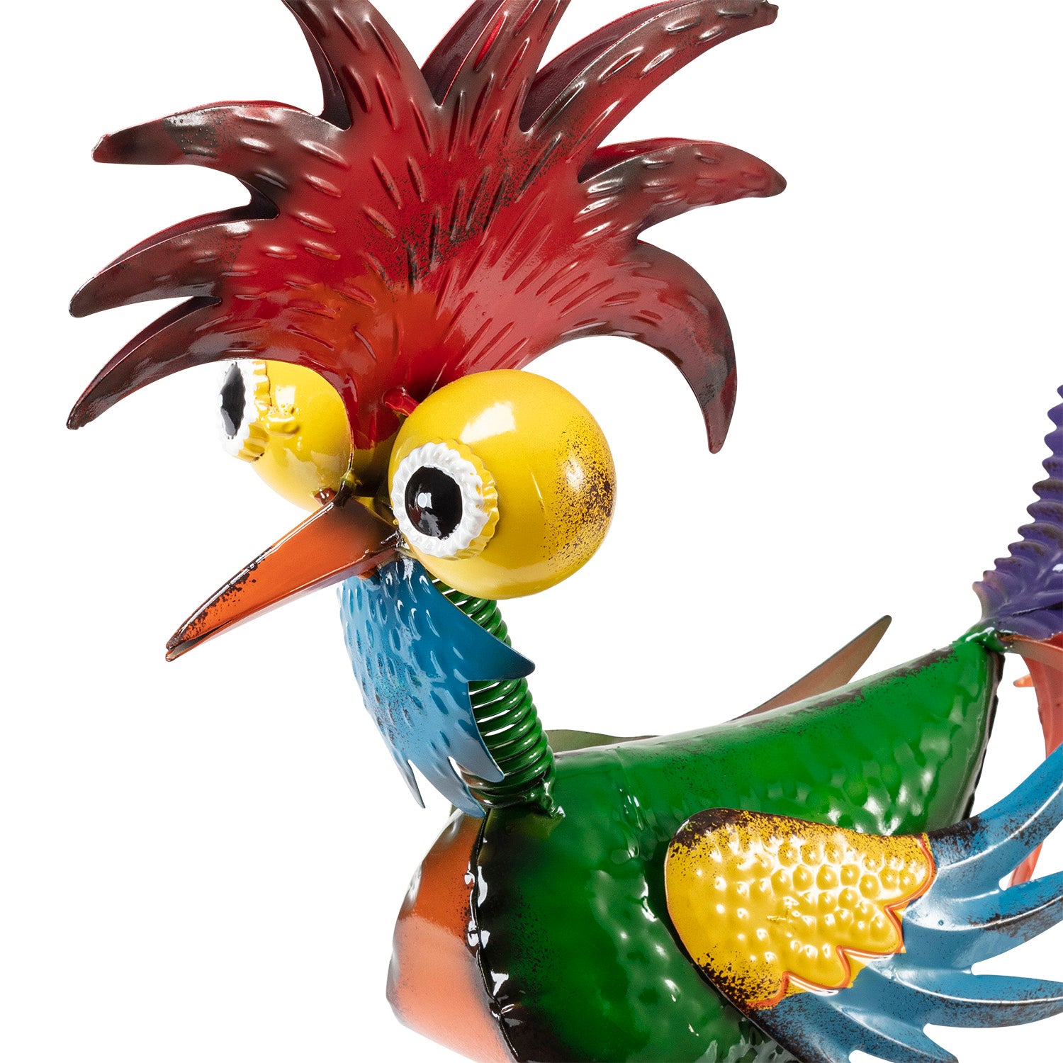 Alpine Corporation 18" Corporation Wacky Rooster Garden Statue