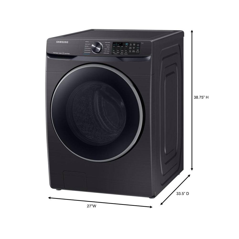  5 cu. ft. Smart High-Efficiency Front Load Washer with Super Speed in Brushed Black WF50A8500AV