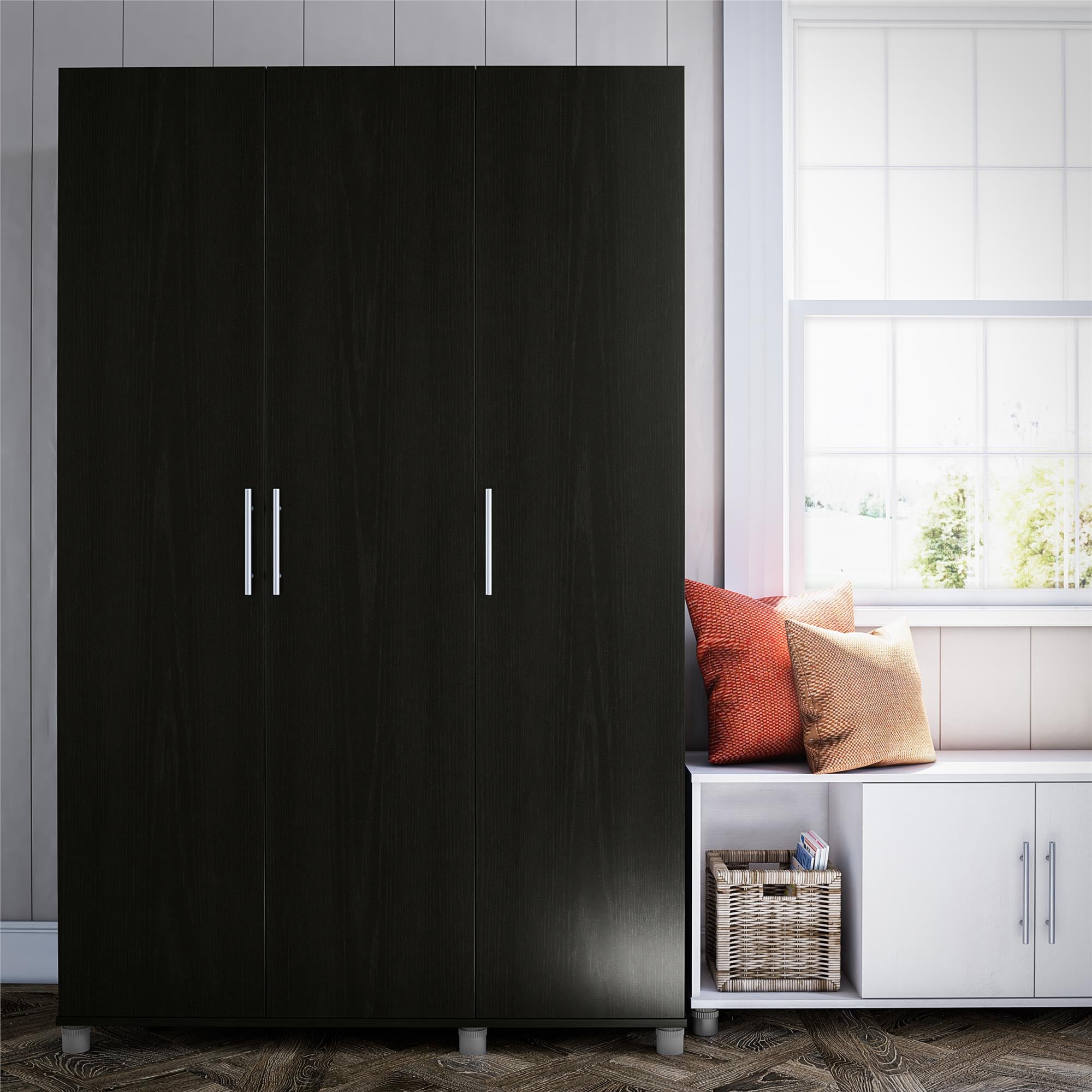 Systembuild Evolution Westford 3 Door Wardrobe, Black Oak