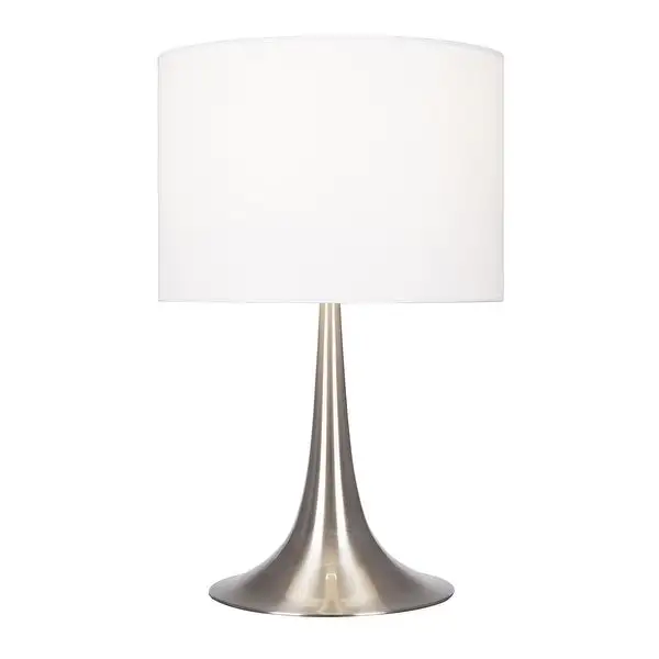 Brushed Nickel Fluted Table Lamp