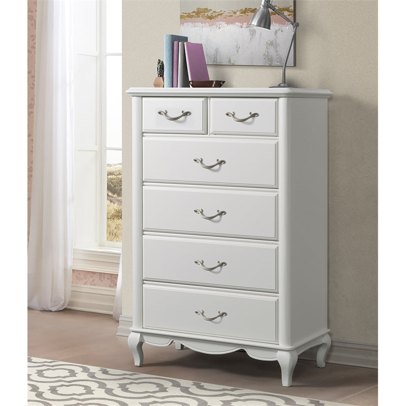 Martin Svensson Home Kelly 6 Drawer Chest White