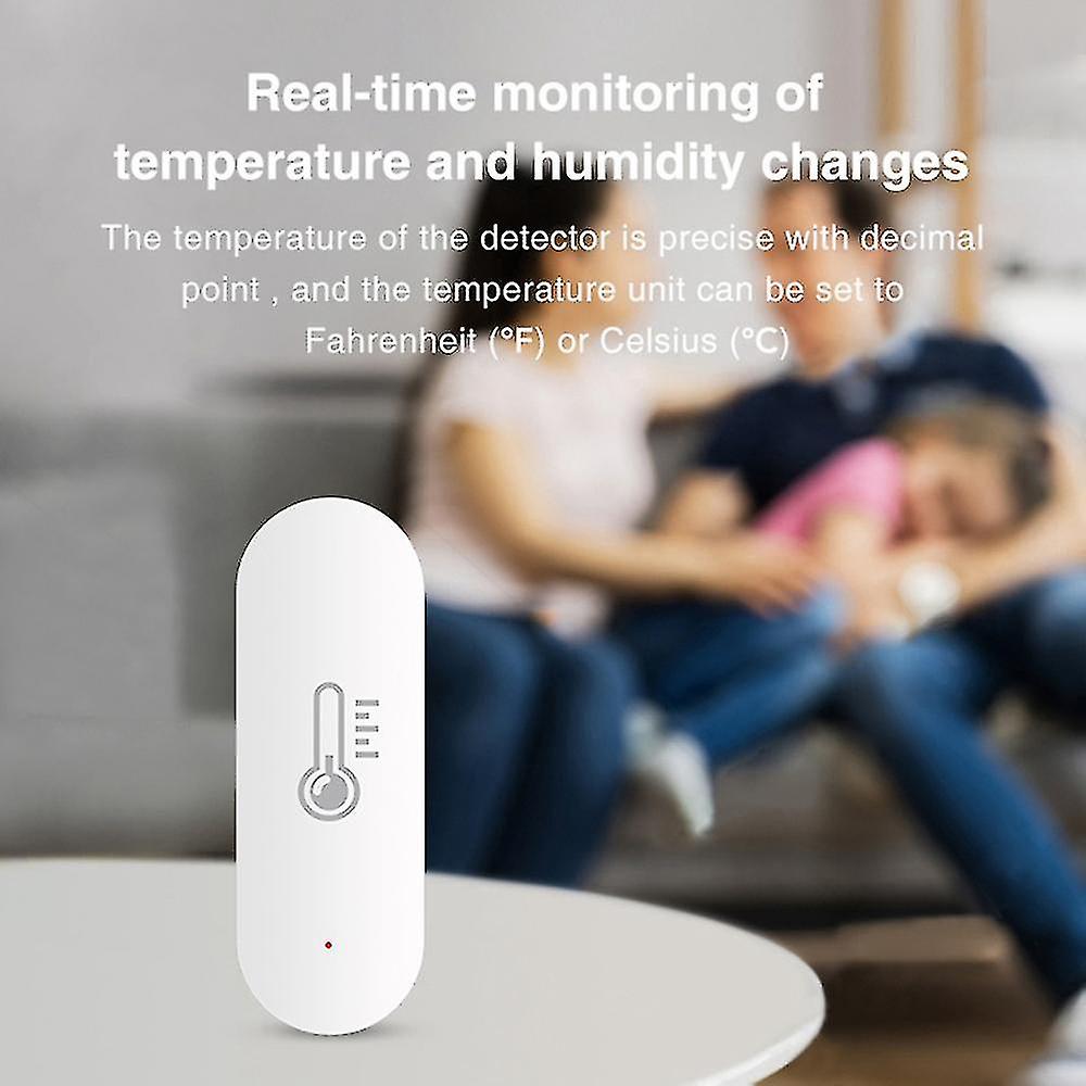 Tuya Zigbee Temperature And Humidity Sensor Smart Home Detector