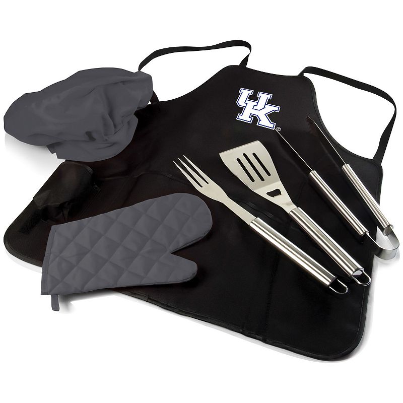 Picnic Time Kentucky Wildcats BBQ Apron Tote Pro Grill Set