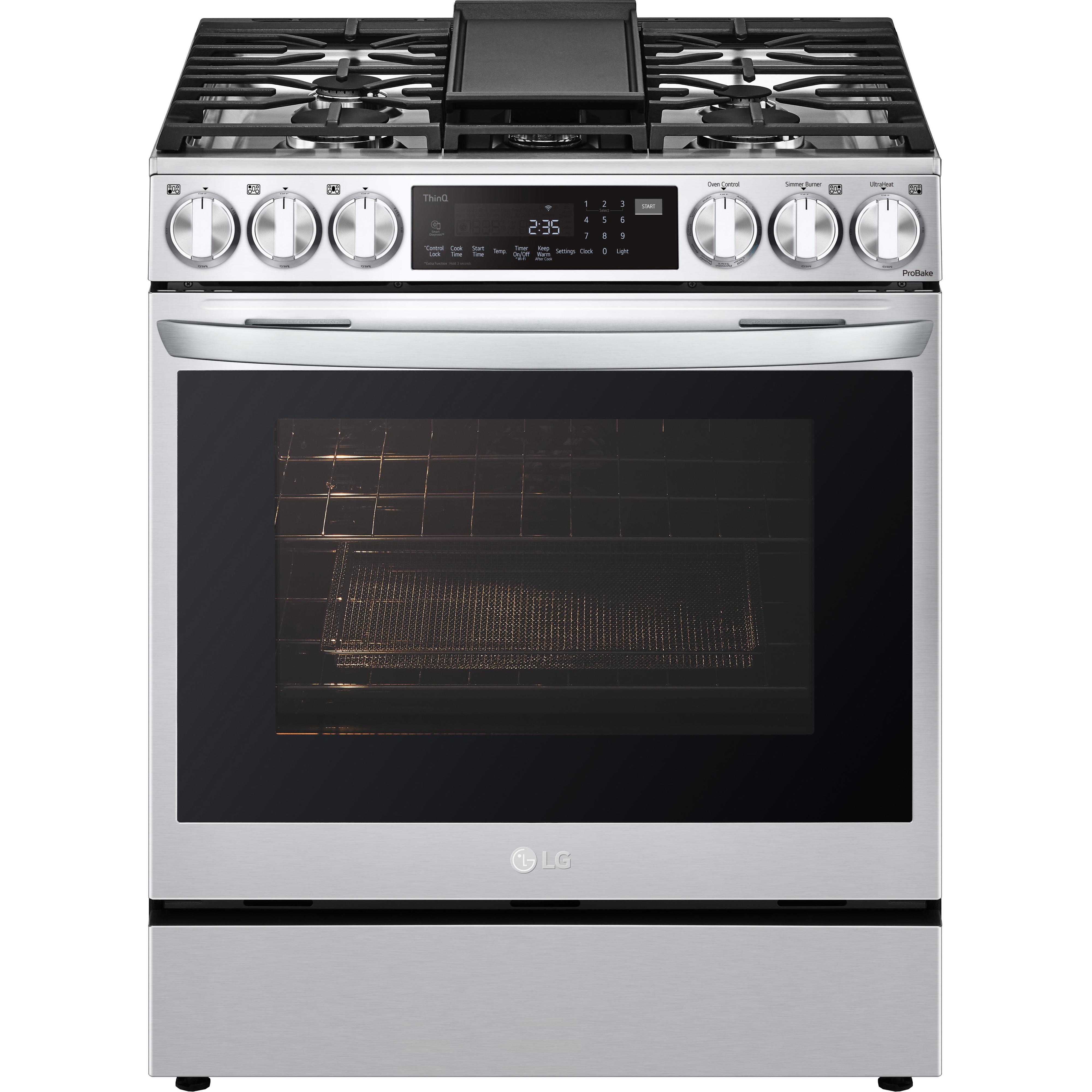 LG 30-inch Slide-In Gas Range with Air Fry LSGL6335F