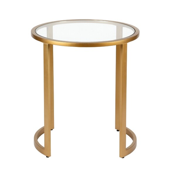 Silver Orchid Stossel Blackened Bronze Side Table