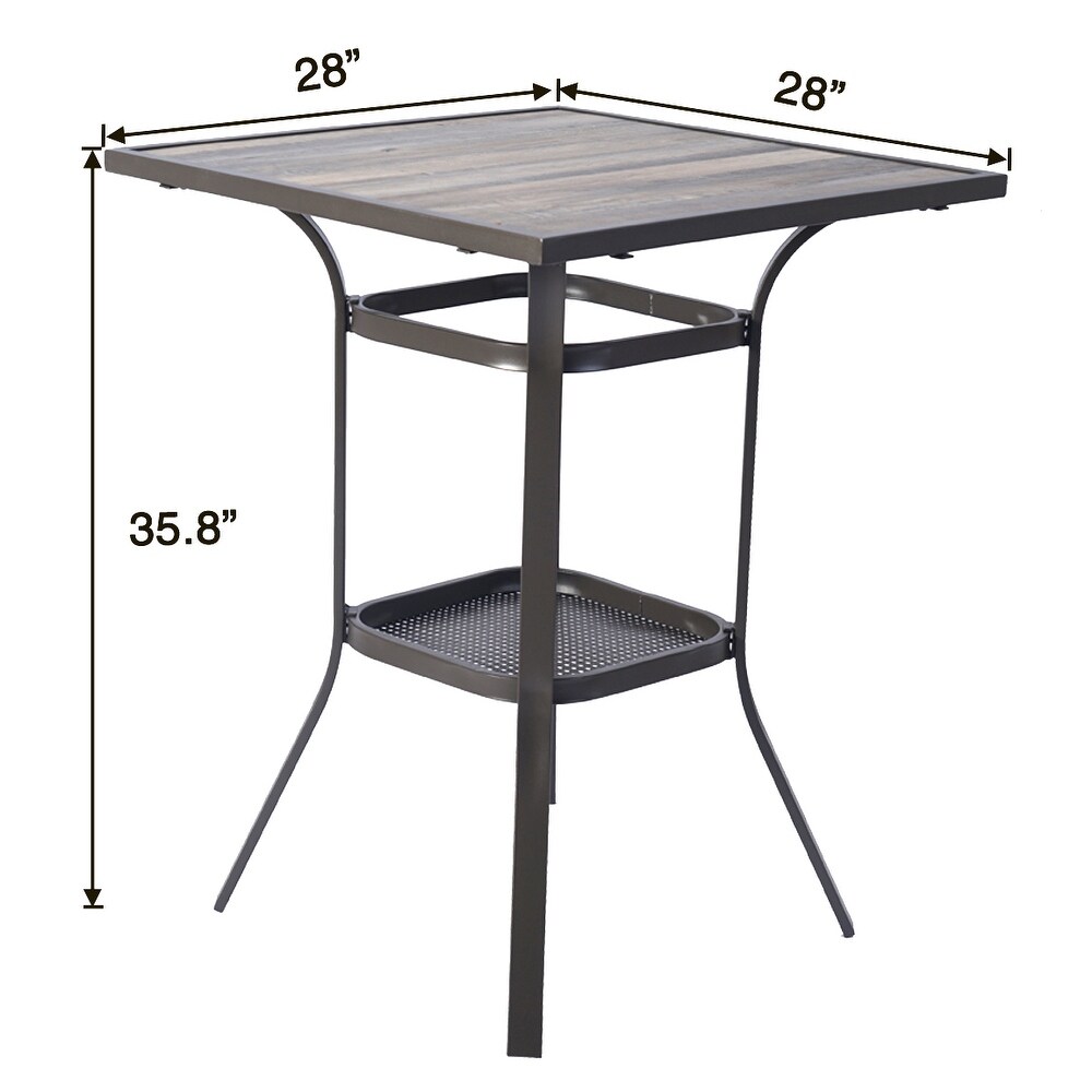 Kozyard Isabella High Swivel Bar Table