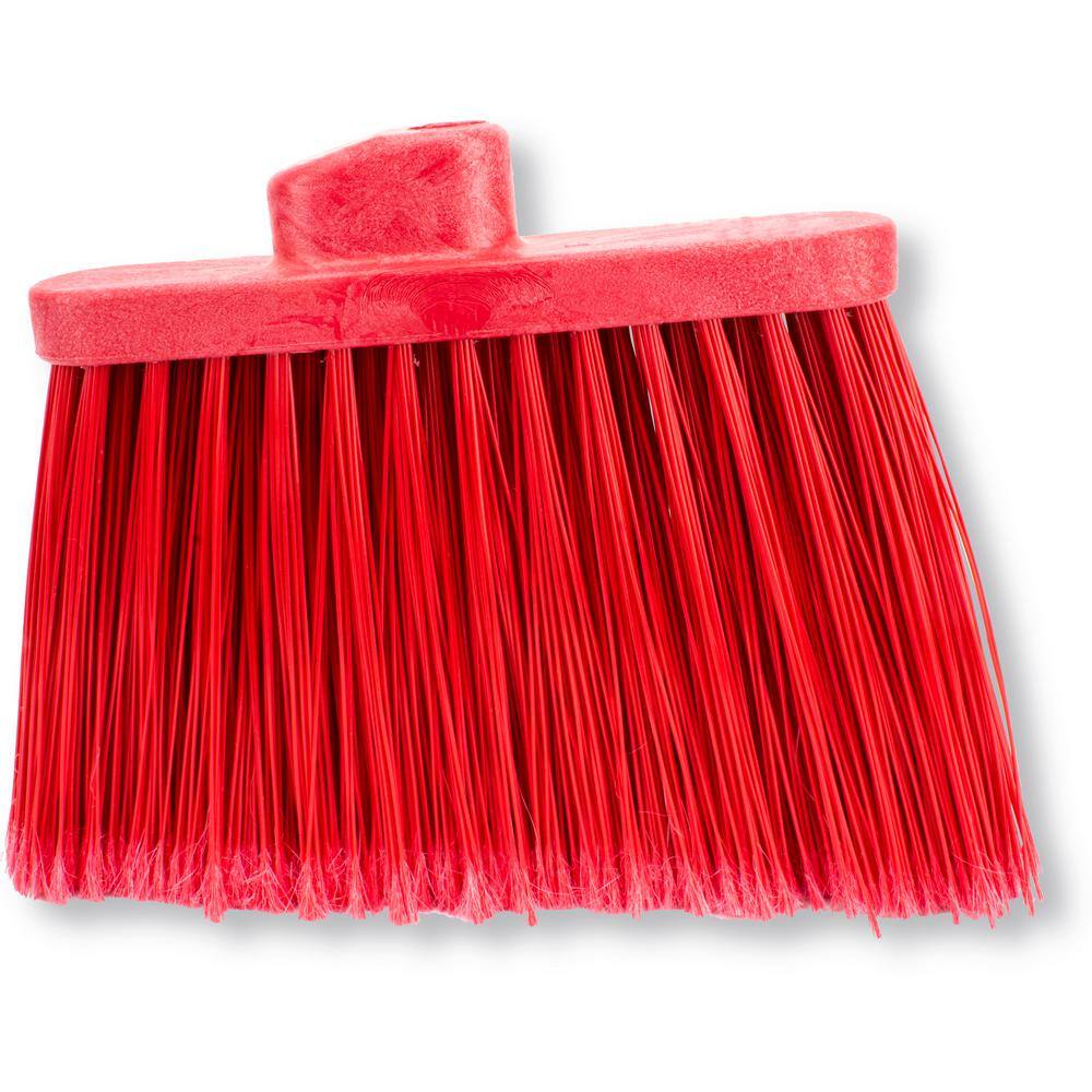 CFS Brands Sparta 12 in. Red Polypropylene Flagged Upright Broom Head (12-Pack) 36867EC05