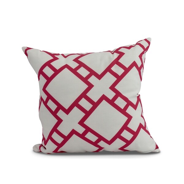 20 x 20 Inch Square in St. Louis Geometric Print Outdoor Pillow