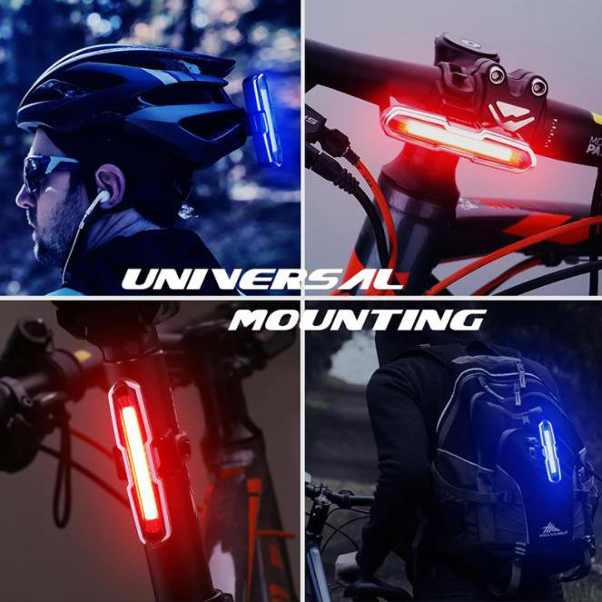 RTS Ningbo Wholesale bright safety rear lights led bike bicyclelights waterproof IP65 USB rechargeable rider bicycle tali light