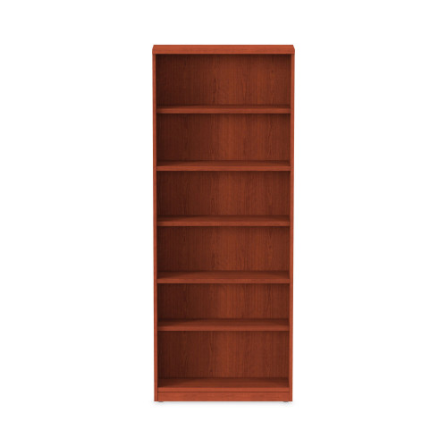 Alera Valencia Series Bookcase， Six-Shelf， 31.75w x 14d x 80.25h， Medium Cherry (VA638232MC)