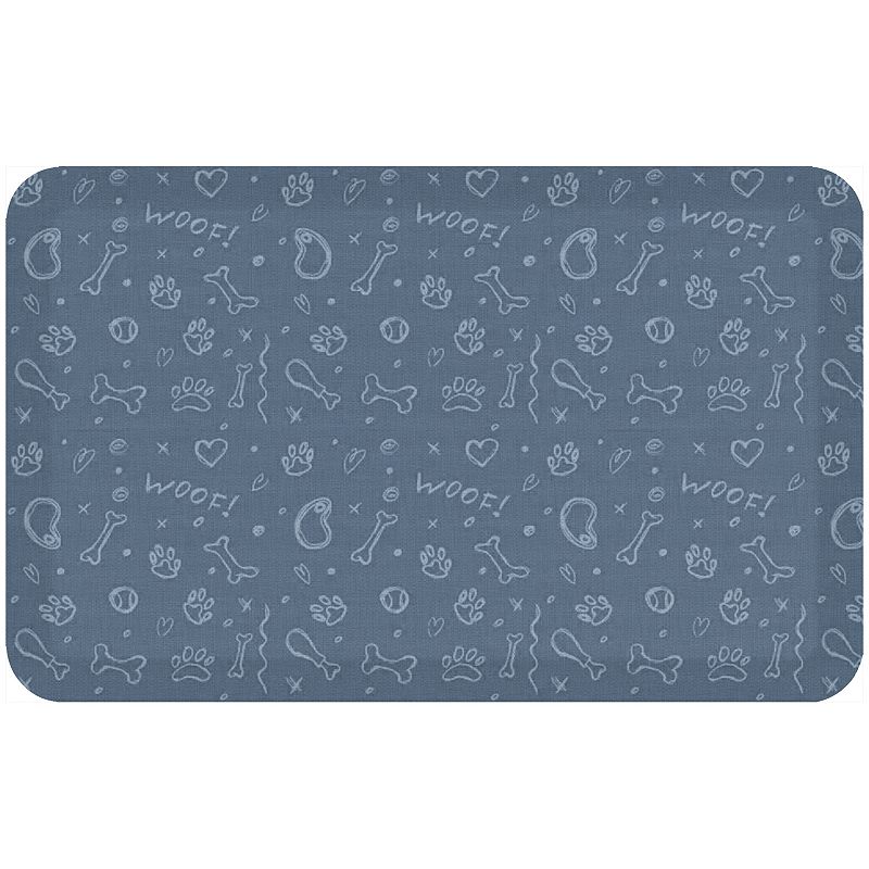 GelPro Designer Comfort Mat Puppy Blue Lake 20 x 32