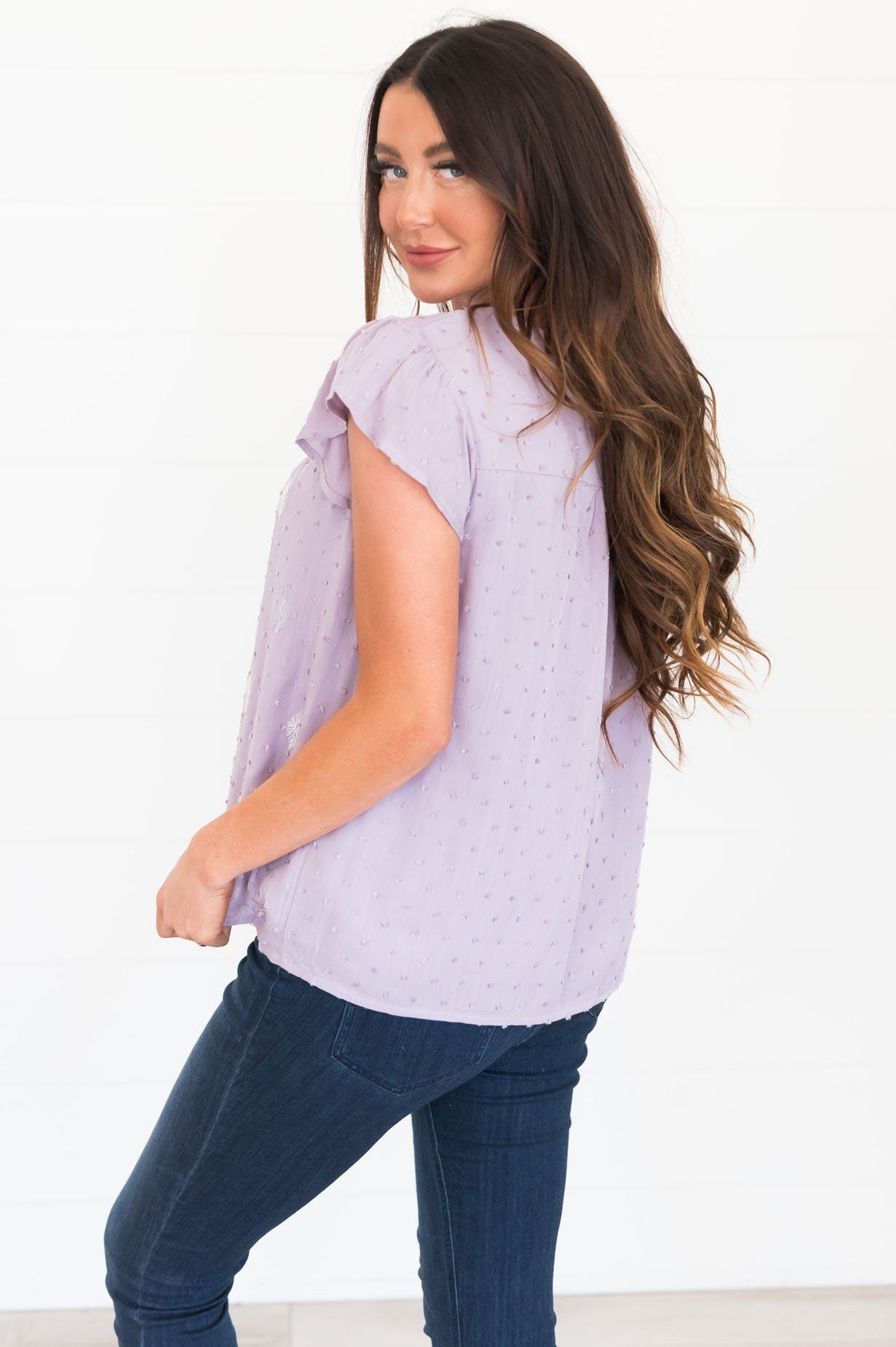 Keep it Edgy Modest Babydoll Blouse