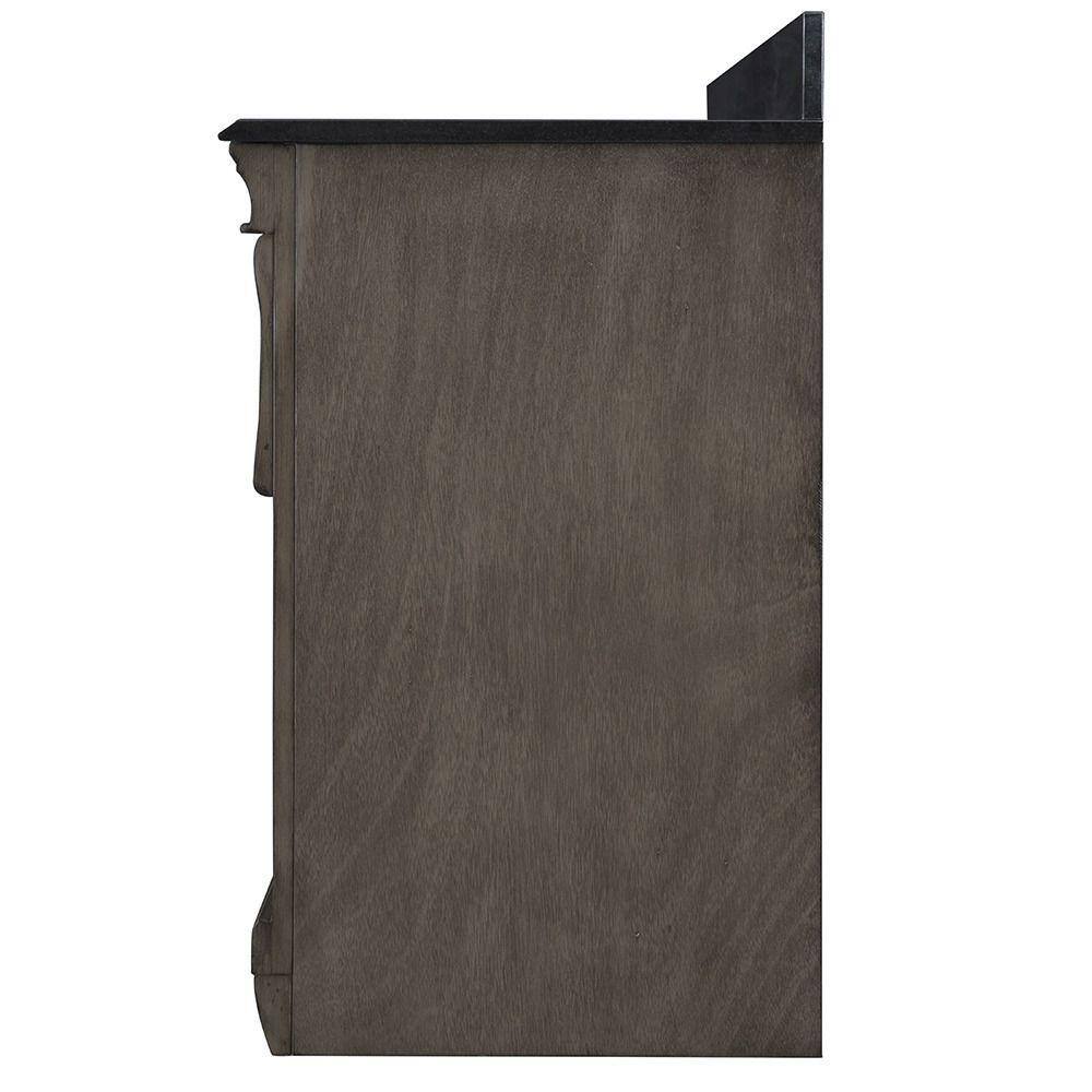 Home Decorators Collection Naples 36 in. W Bath Vanity Cabinet Only in Distressed Grey with Right Hand Drawers NADGA3621D