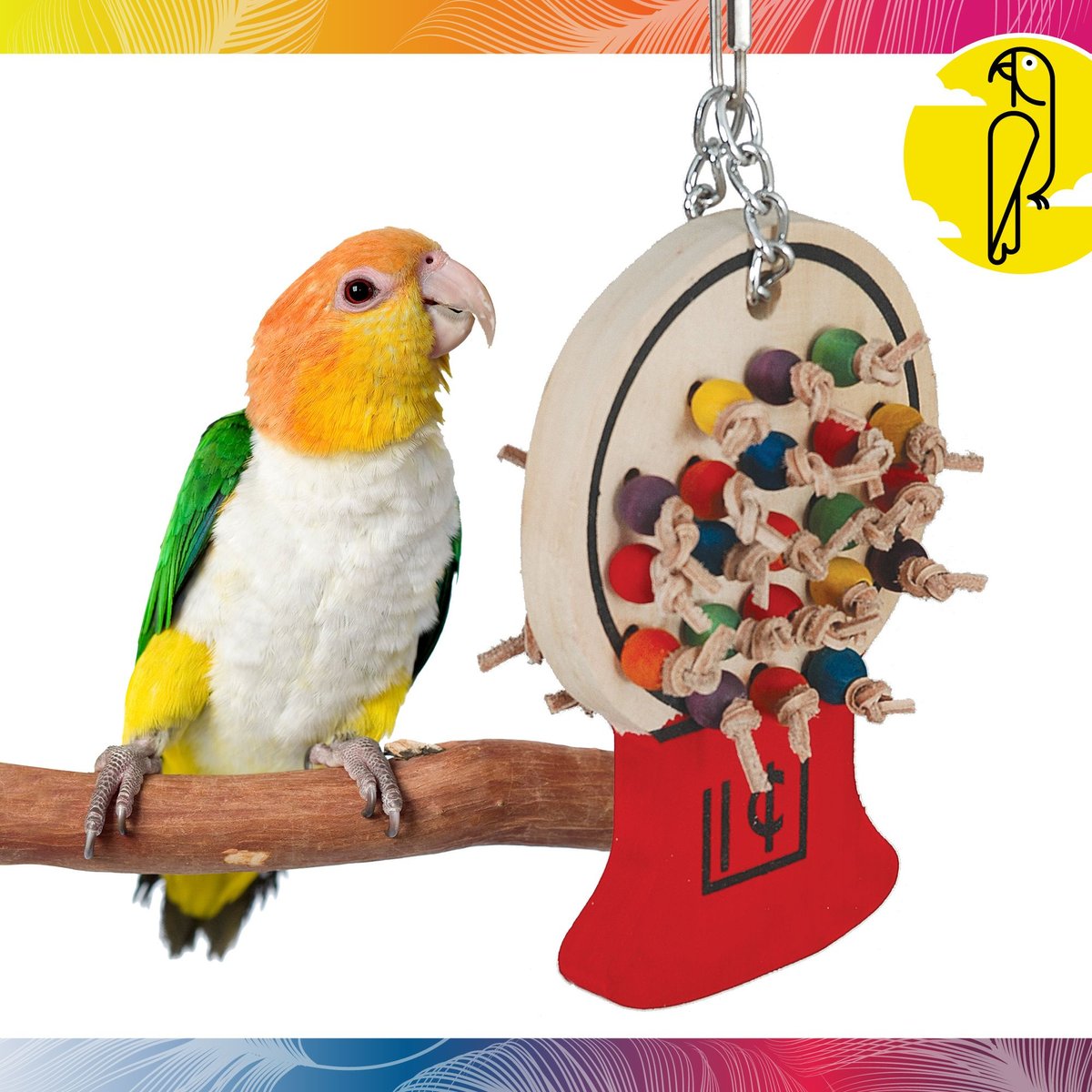 Caitec Featherland Paradise Gumball Machine Bird Toy