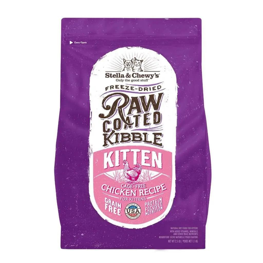 Stella and Chewy's Chicken Flavored Raw Coated Cage-Free Kitten Dry Cat