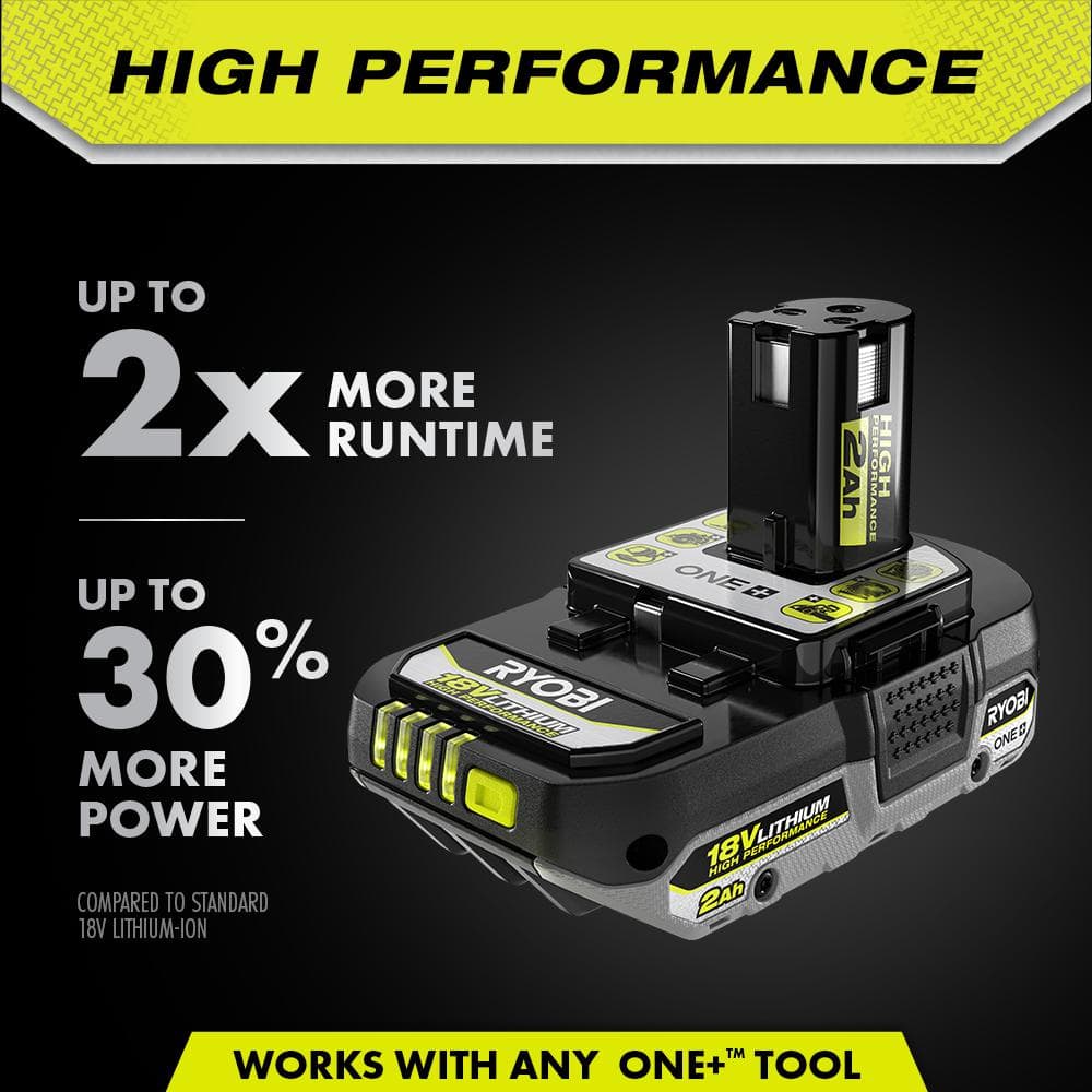 RYOBI ONE+ 18V 2.0 Ah Lithium-Ion HIGH PERFORMANCE Battery PBP003