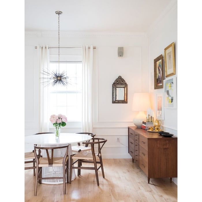 Set of 2 Modern Wood Elbow Chair Y Back For Kitchen Dining Room With Woven Wish Bone Seat Bedroom Restaurant Kitchen