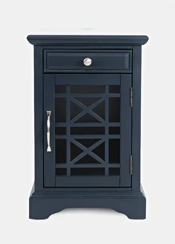 Craftsman Navy Blue Side Table