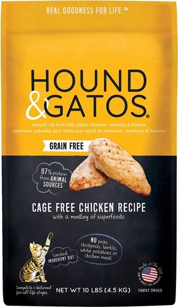 Hound and Gatos Grain-Free Cage Free Chicken Recipe Dry Cat Food