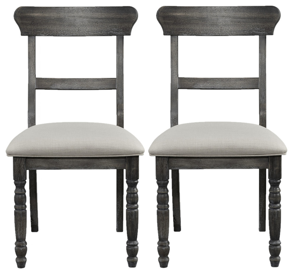 Muse Ladderback Chairs Set of 2   Traditional   Dining Chairs   by Progressive Furniture  Houzz