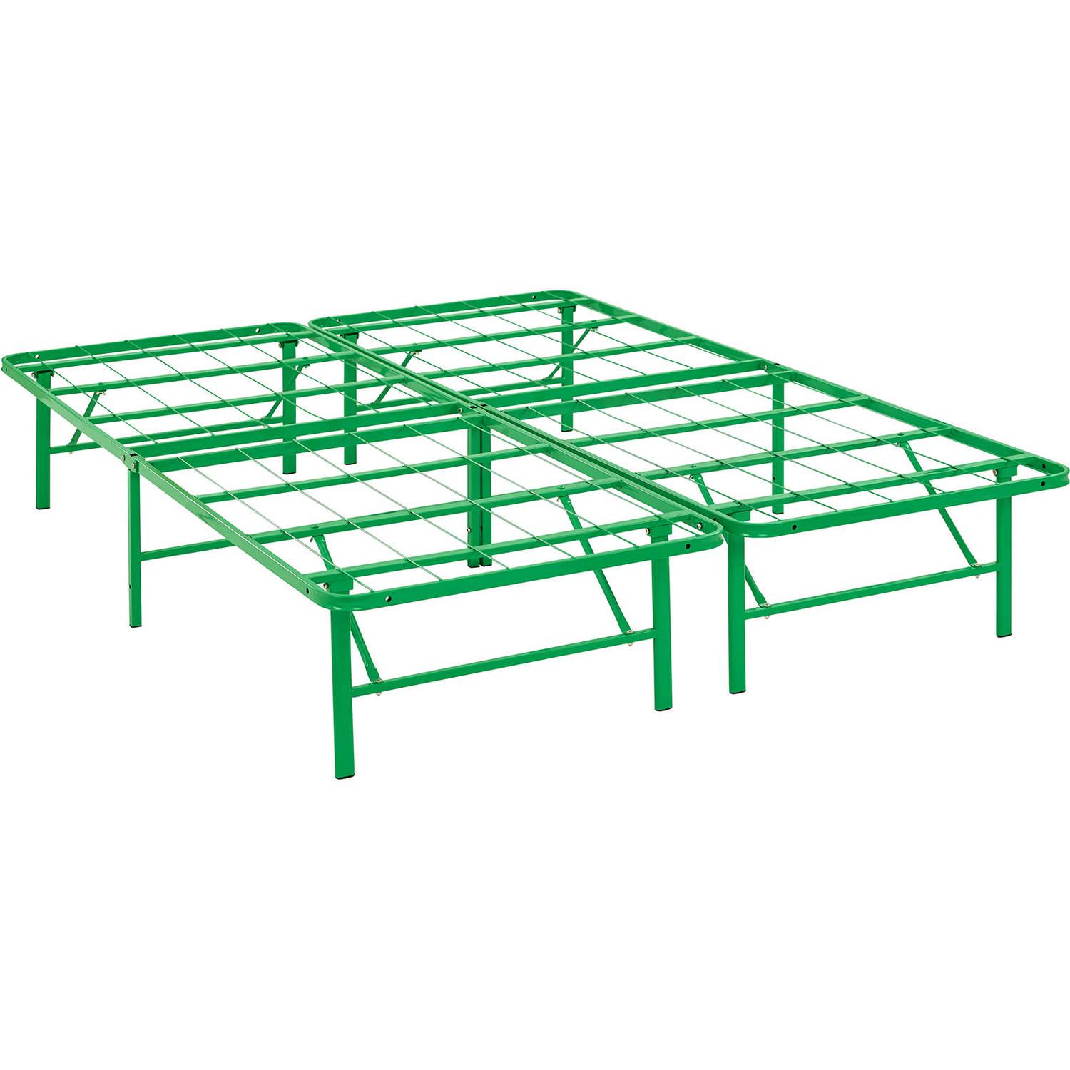 Modway Horizon Stainless Steel Bed Frame， Multiple Sizes and Colors