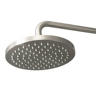 PULSE Showerspas Lanikai 7-Spray Patterns with 1.8 GPM 8 in. Wall Mounted Dual Shower Head and Handheld Shower Head in Brushed Nickel 1028-BN-1.8GPM