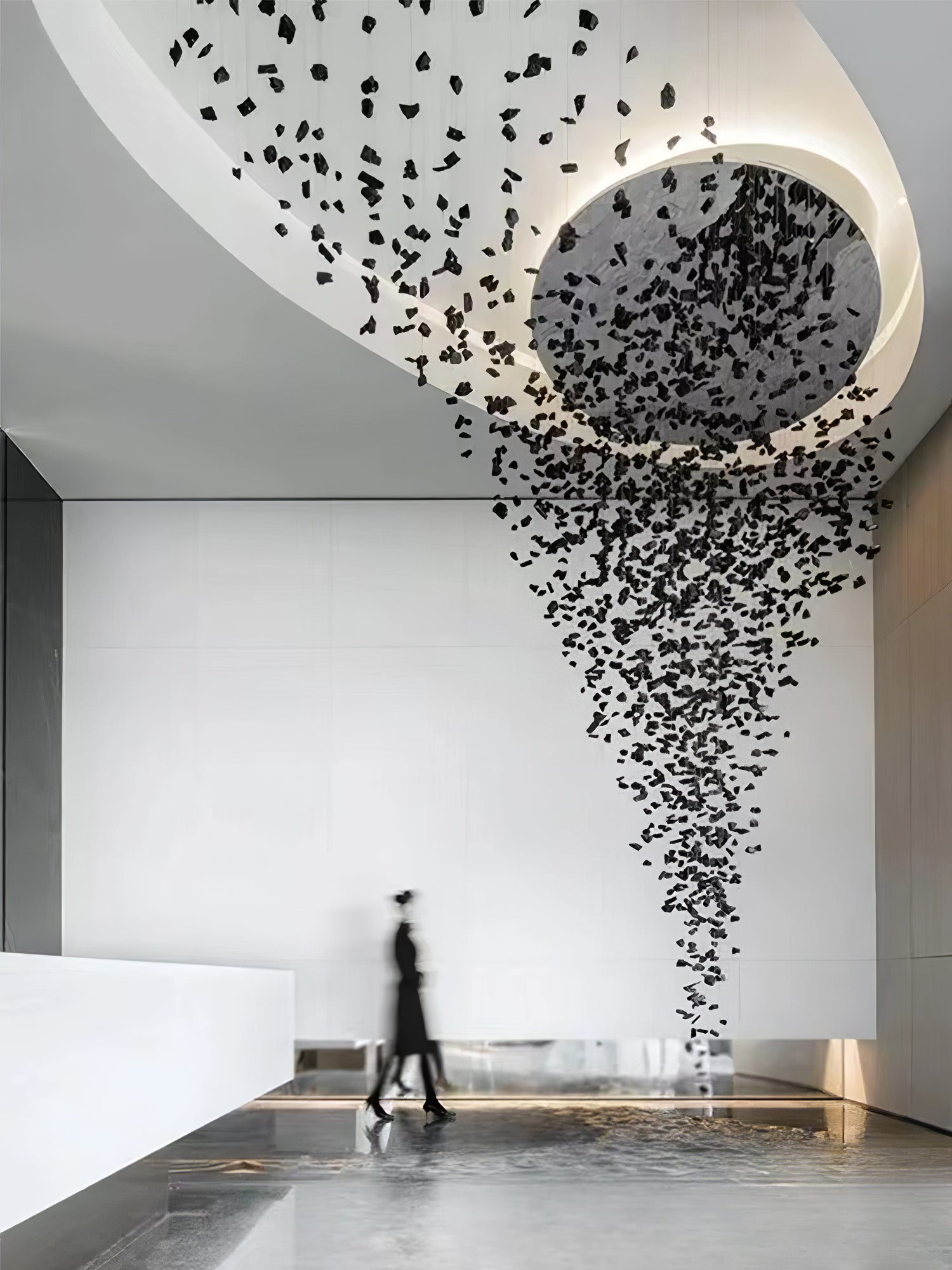 Charcoal Shape Hourglass Chandelier