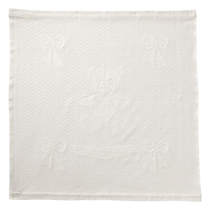 Lands' End Scottish Lace Bear Baby Blanket