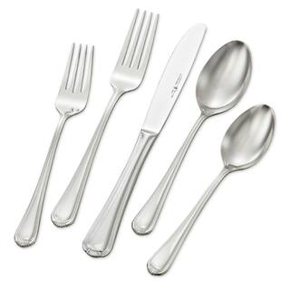 J.A. HENCKELS INTERNATIONAL Alcea 65-Piece 1810 Stainless Steel Flatware Set (Service for 12) 22520-365