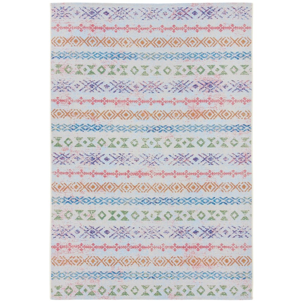 SAFAVIEH Summer Clemansa Boho Indoor/ Outdoor Waterproof Patio Backyard Rug