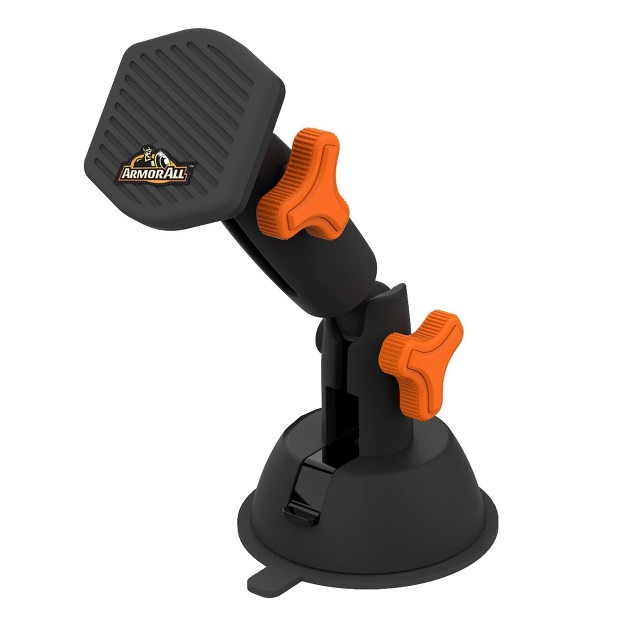 Armor All Suction Mount With Magnet Versatile Smartphone Holder 360 degree Rotation Hands free Calls gps Cable Management