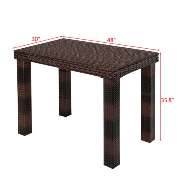 Bar Table Brown Gradient ONLY table