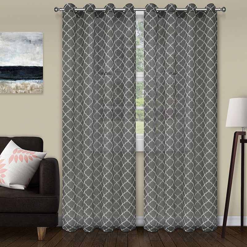 Superior Superior Trellis 2-Pack Insulated Blackout Grommet Window Curtain Panels