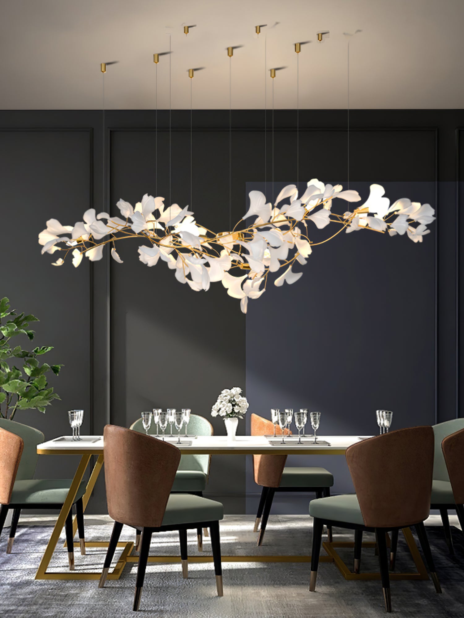 Gingko Chandelier Z