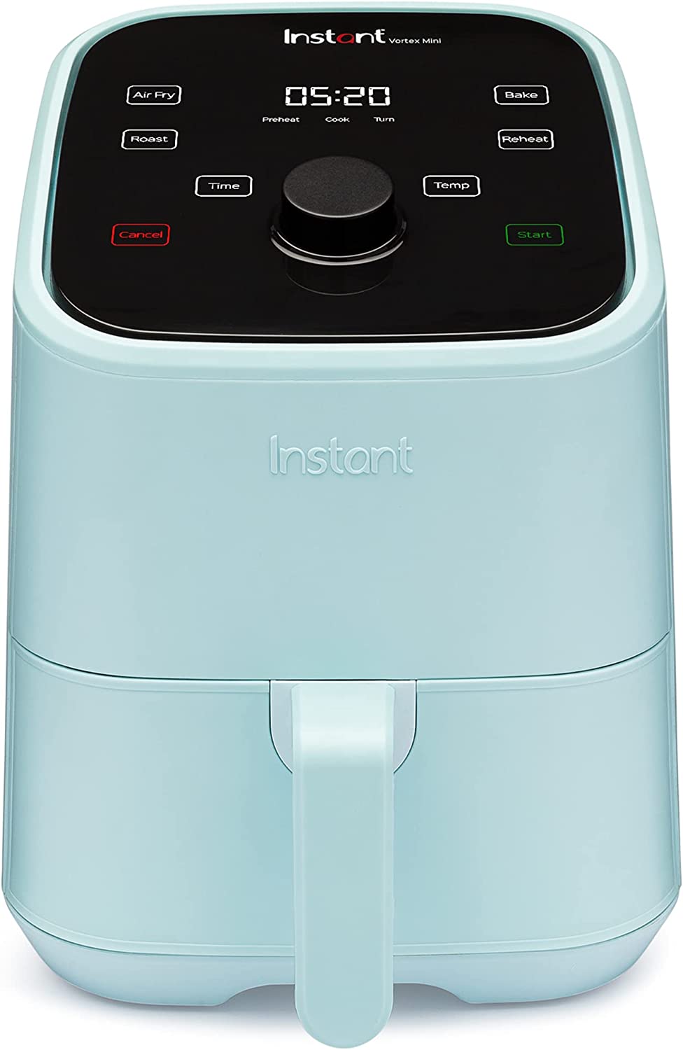 Instant Vortex 4-in-1， 2-QT Mini Air Fryer Oven Combo， From the Makers of Instant Pot， Aqua