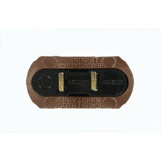 Leviton 15 Amp 125-Volt Flat Plug Brown 48643