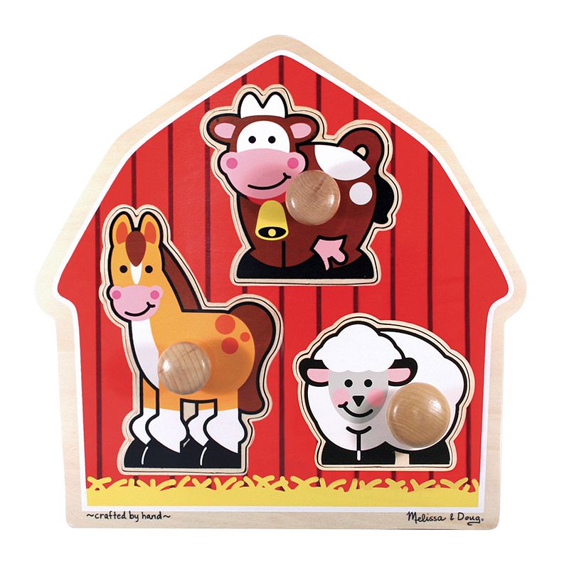 Melissa and Doug Barnyard Animals Jumbo Knob Puzzle