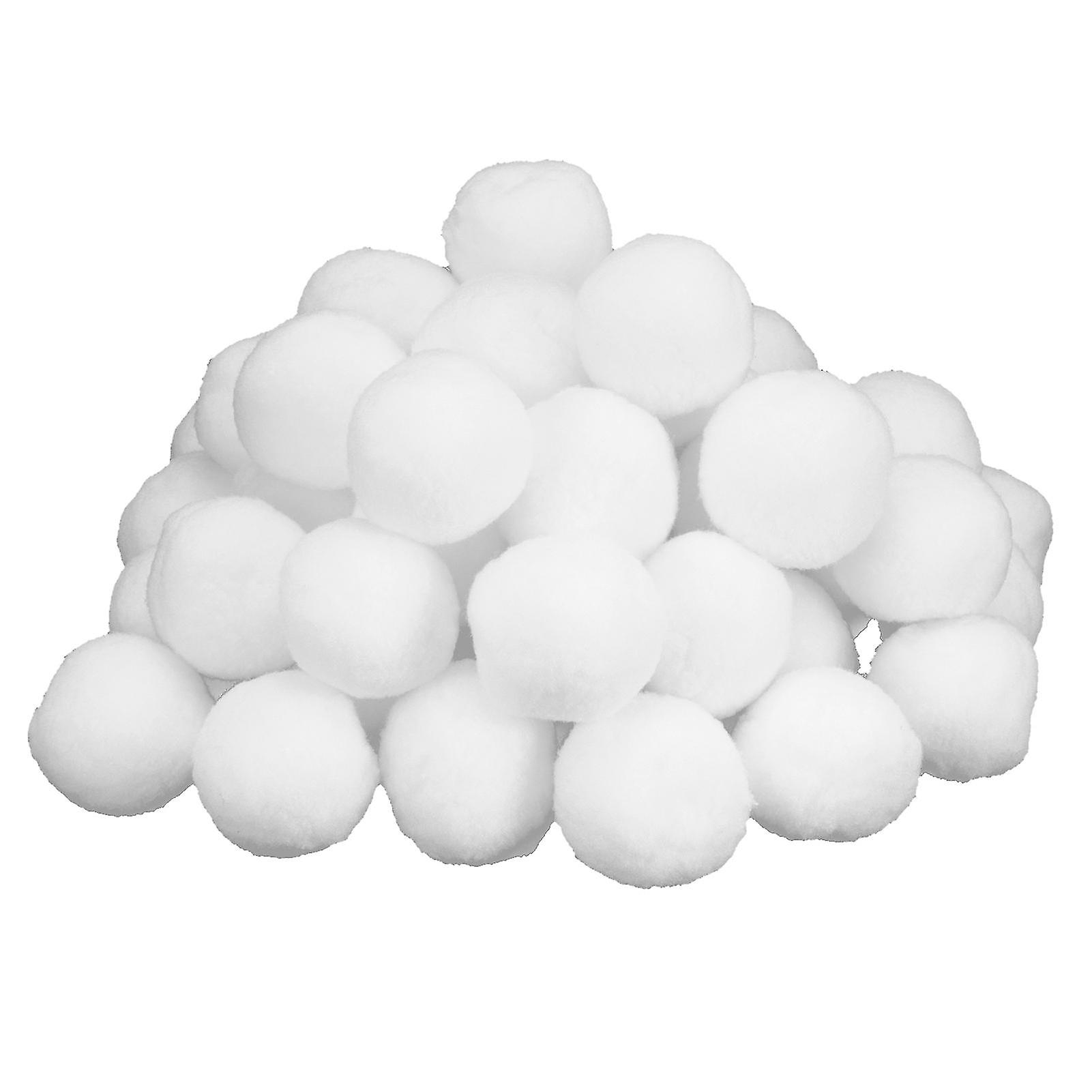 50pcs 7cm Imitation Snow Ball Christmas Fake Balls Toys Indoor Game Props Decoration