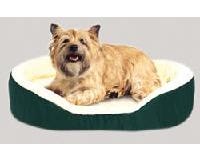 16 in. Fleece and Nylon Oval Cuddler Dog Bed - R02300-678