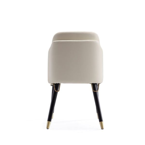 Estelle Dining Chair in Cream and Black (Set of 2)