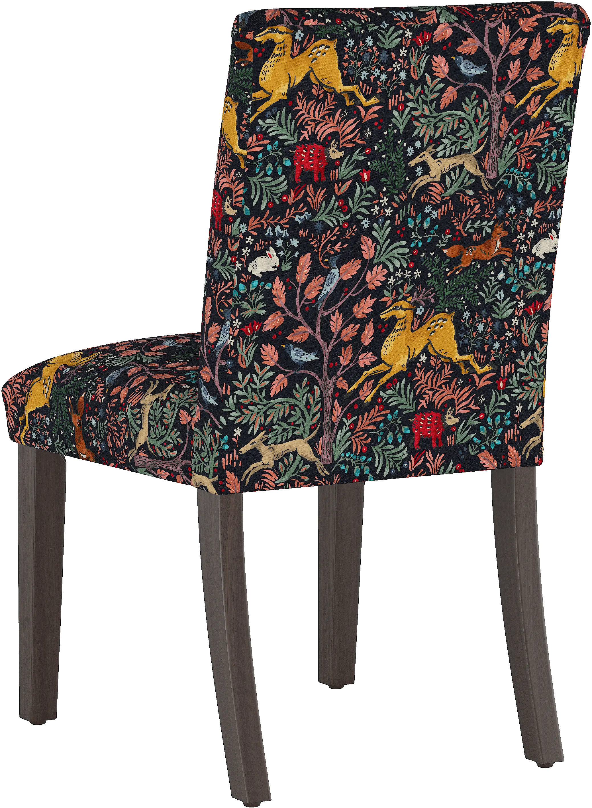 Drew Navy Woodland Dining Chair - Skyline Furniture