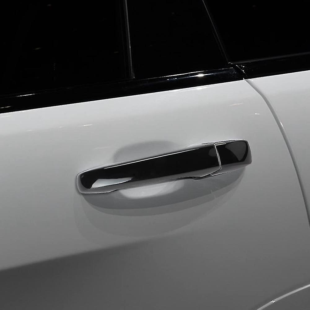 Car Exterior Door Handle Cover For Durango 2011-2021 Accessories Door Handle Protector， Abs Black