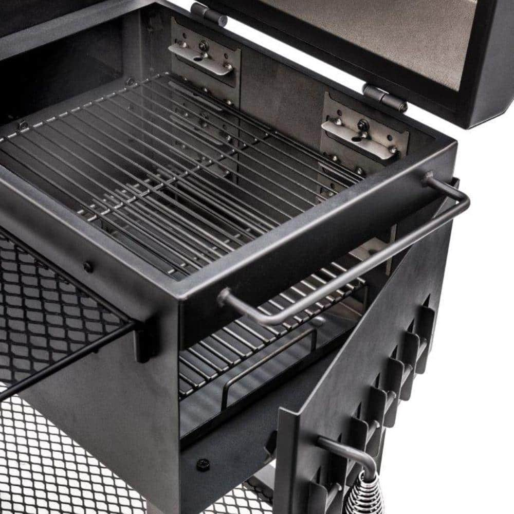 OKLAHOMA JOE'S Bandera Vertical Offset Smoker and Charcoal Grill Combo in Black with 992 sq. in. Cooking Space 16202020