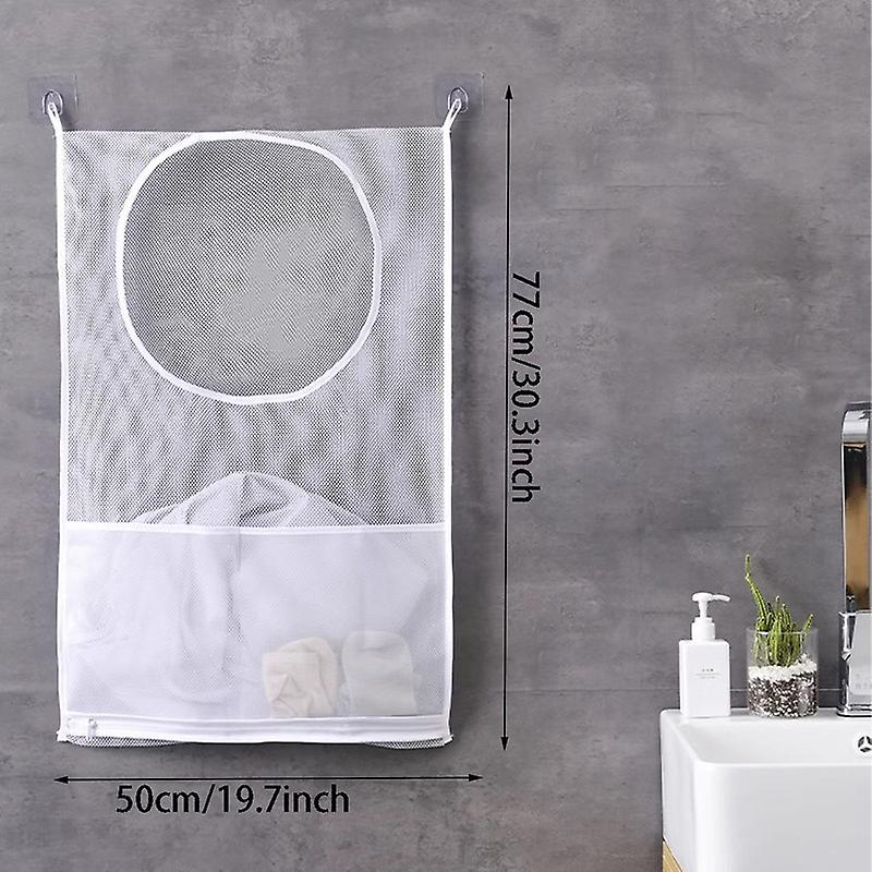 1Pcs Hanging Laundry Hamper Bag for Space Saving