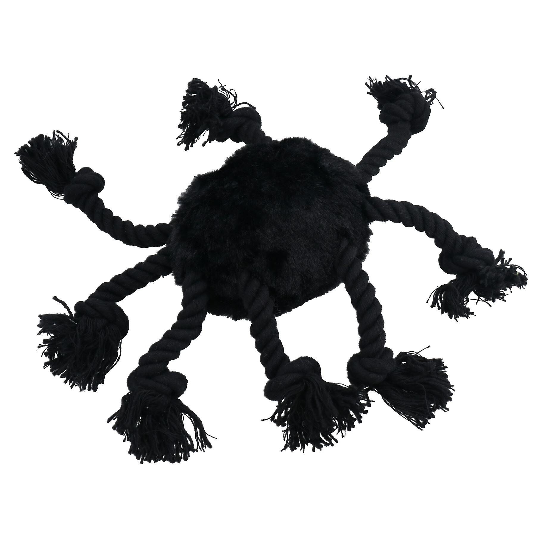 Dog Puppy Small Halloween Gift Plush Comfort Squeaky Rope Spider Play Toy