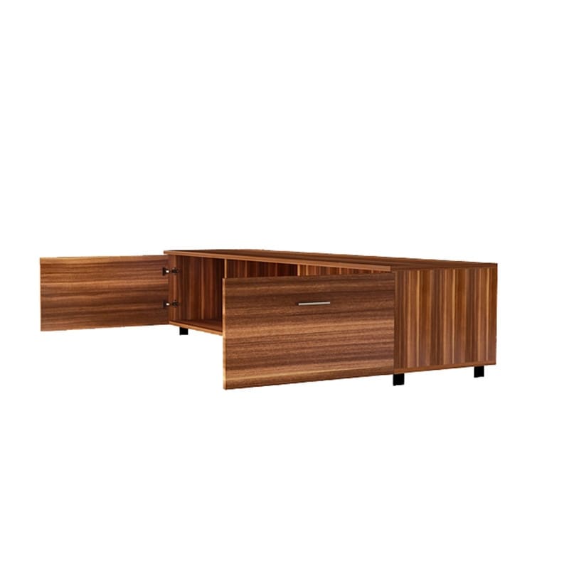 Walnut Storage TV Stand  Media Console Entertainment Center 70INCH